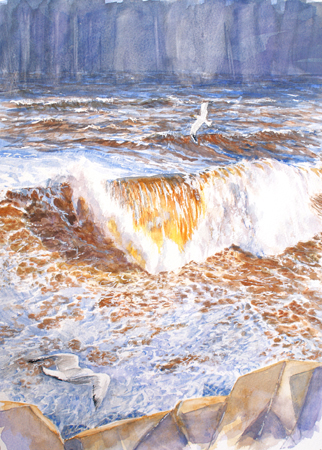 big waves Scarborough